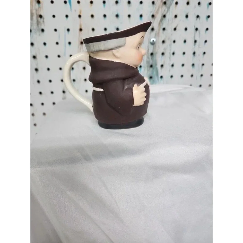 Friar monk creamer 4 inches tall unglazed by Goebel